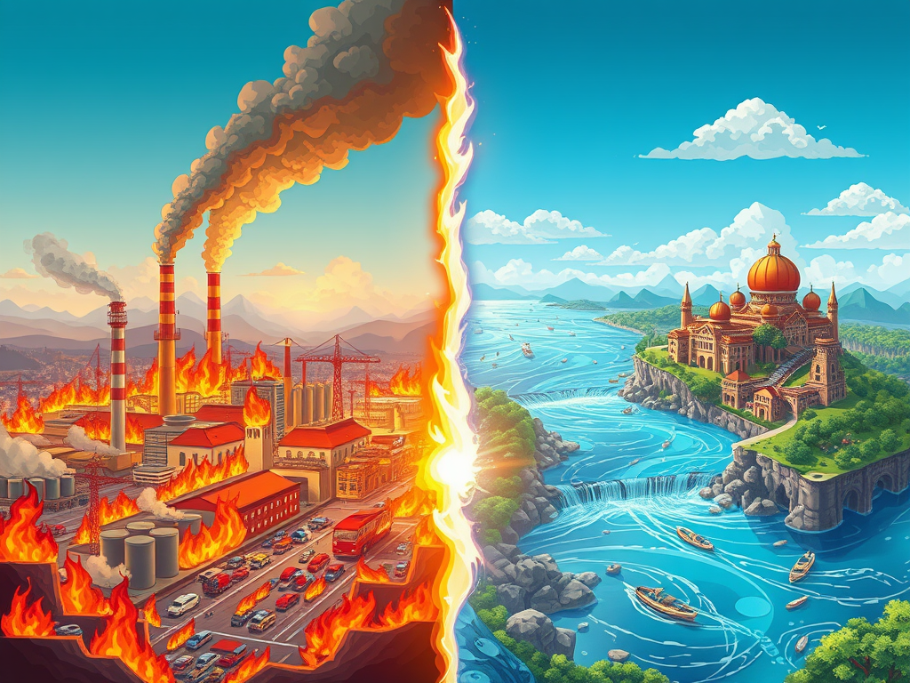 Fire-Based Civilization vs Water-Based Civilization
